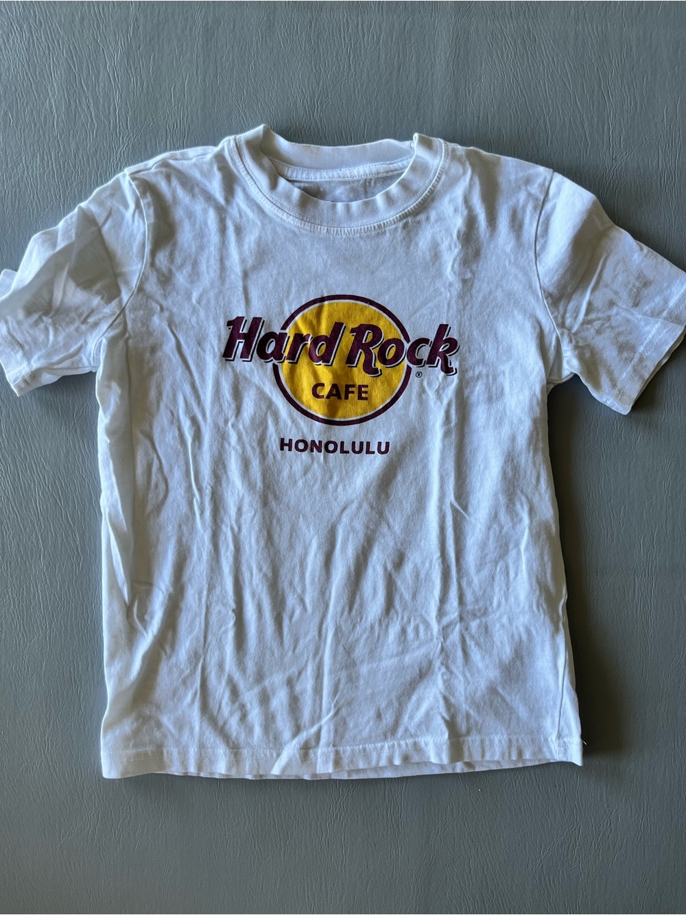 Hard‎ Rock Cafe White Kids Honolulu Logo Tee